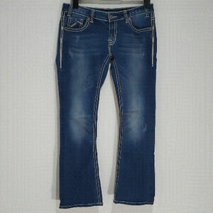 ROCK & ROLL dark wash 30x32 rival low rise boot cut jeans